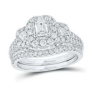 1 1/2CTW-DIA ANA M 3/8CT-CEMRL BELLISSIMO BRIDAL SET
