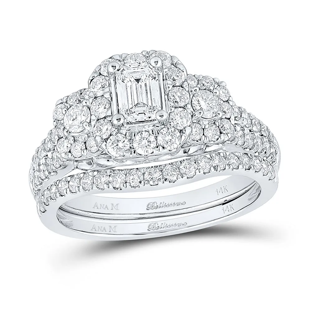 1 1/2CTW-DIA ANA M 3/8CT-CEMRL BELLISSIMO BRIDAL SET