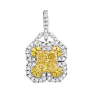 1 Cttw-DIA YELLOW PENDANT