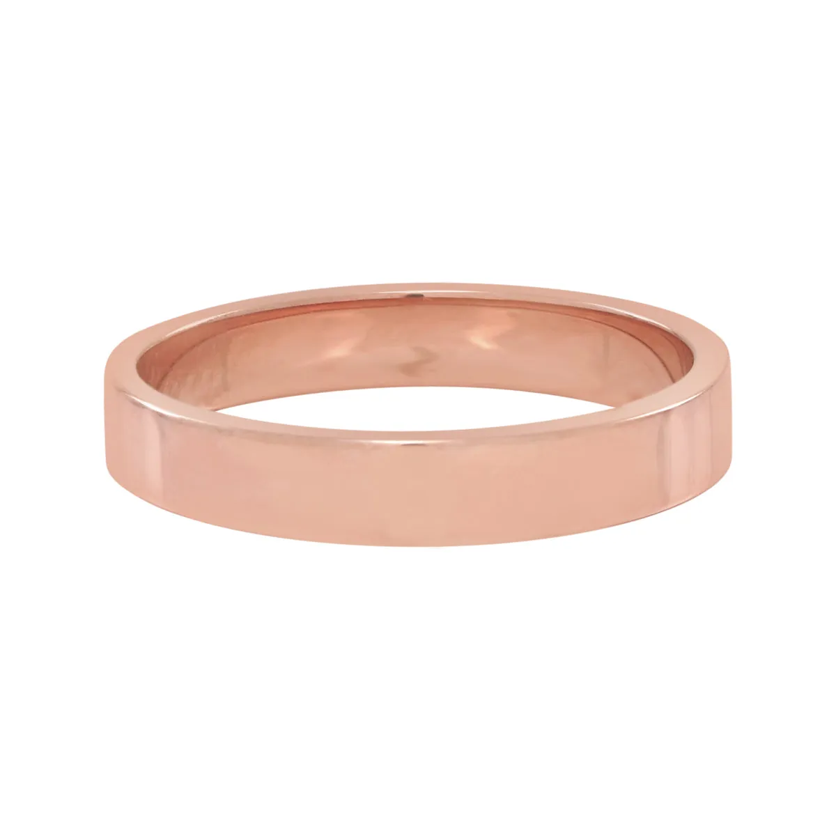 10k Solid Gold Flat Band Ring