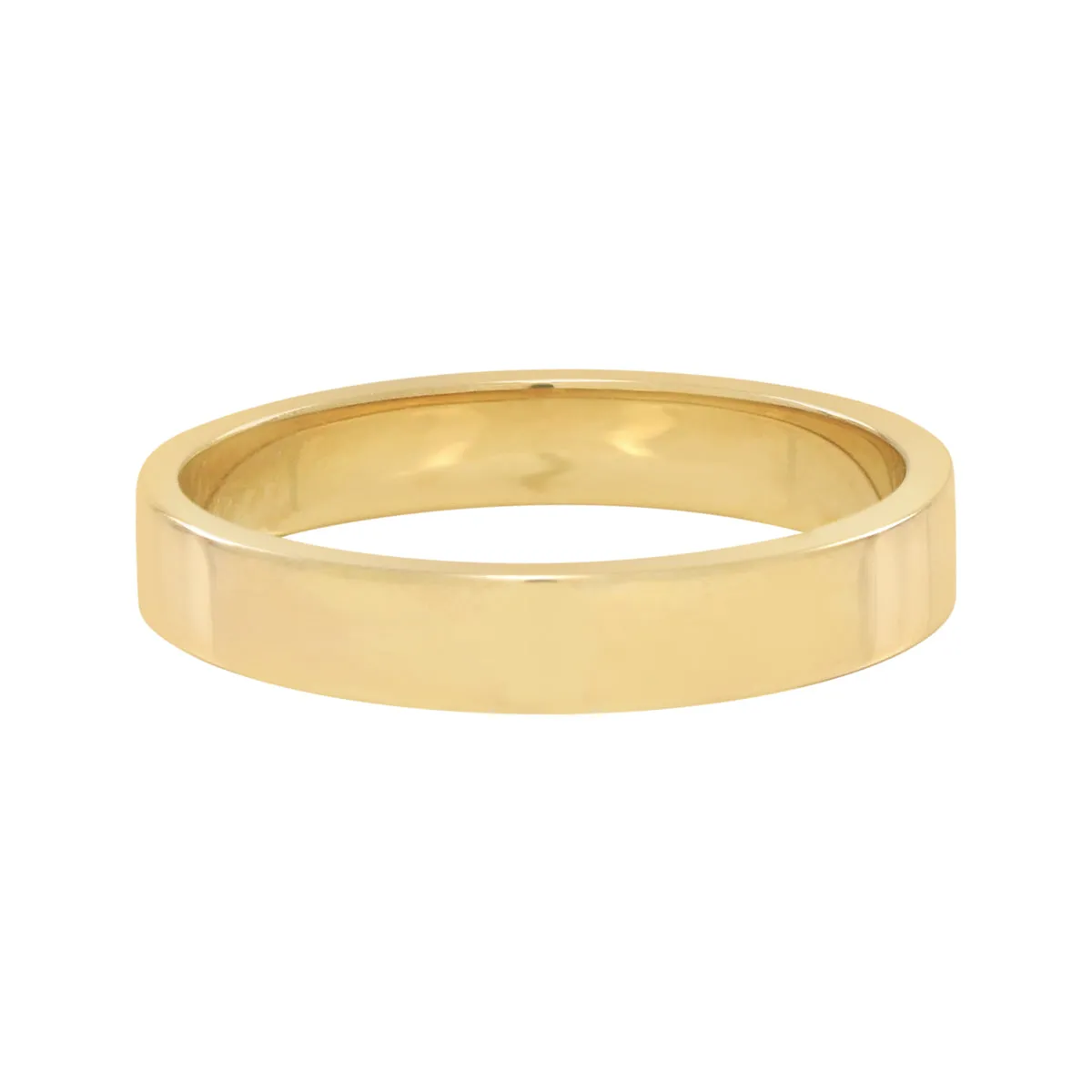 10k Solid Gold Flat Band Ring