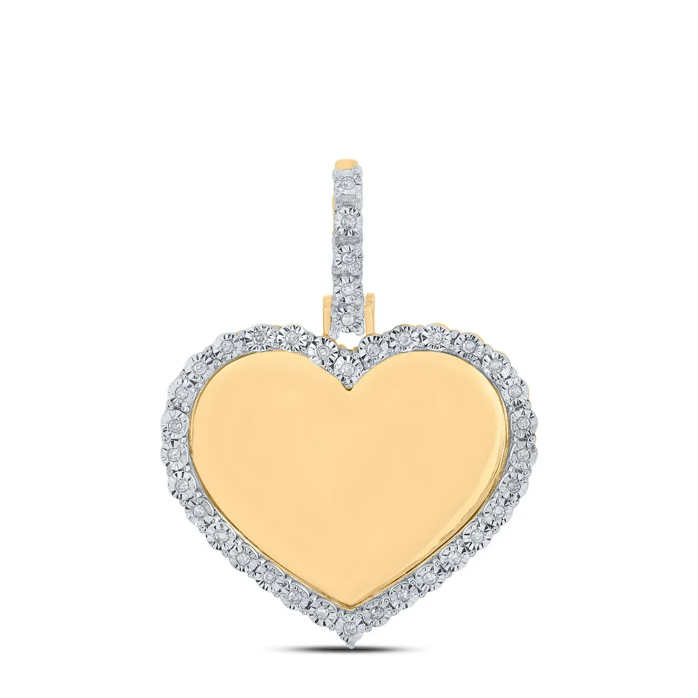 1/10CT-DIA P1 FANUK MEMORY HEART PENDANT