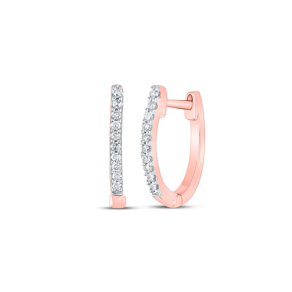 1/12CTW-DIA CN HOOPS EARRING