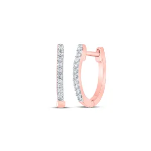 1/12CTW-DIA CN HOOPS EARRING