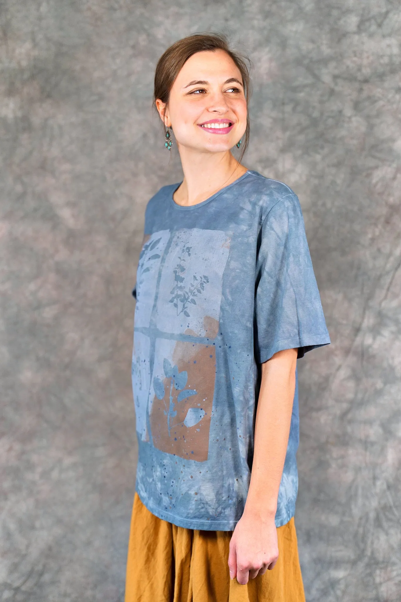 1171HD Fiona Tee  Mottled Blue Sky-P
