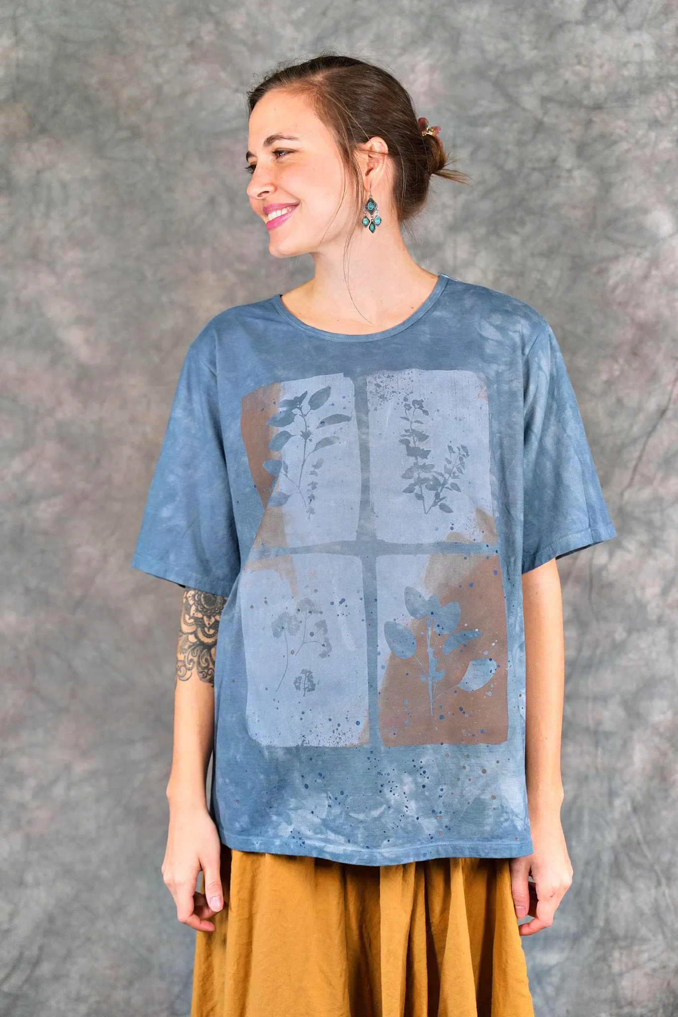 1171HD Fiona Tee  Mottled Blue Sky-P