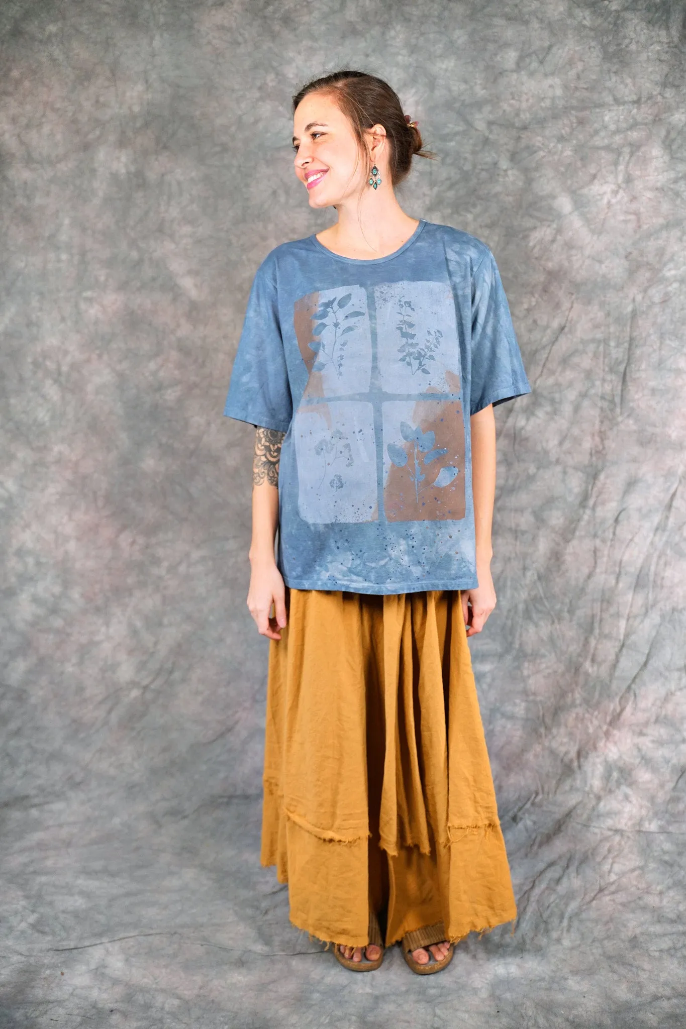 1171HD Fiona Tee  Mottled Blue Sky-P