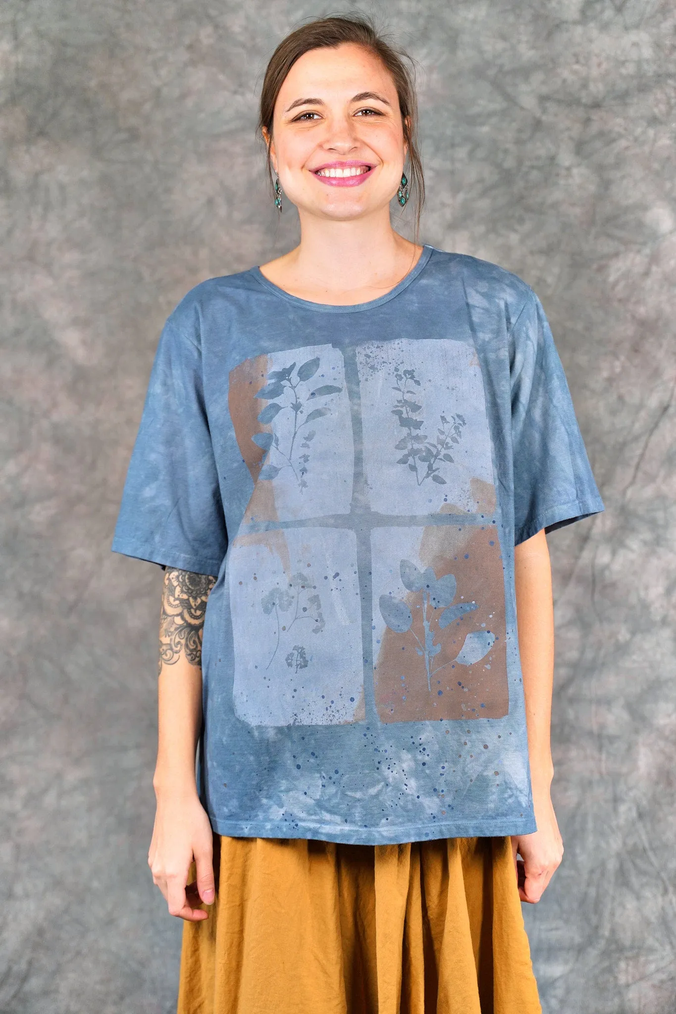 1171HD Fiona Tee  Mottled Blue Sky-P