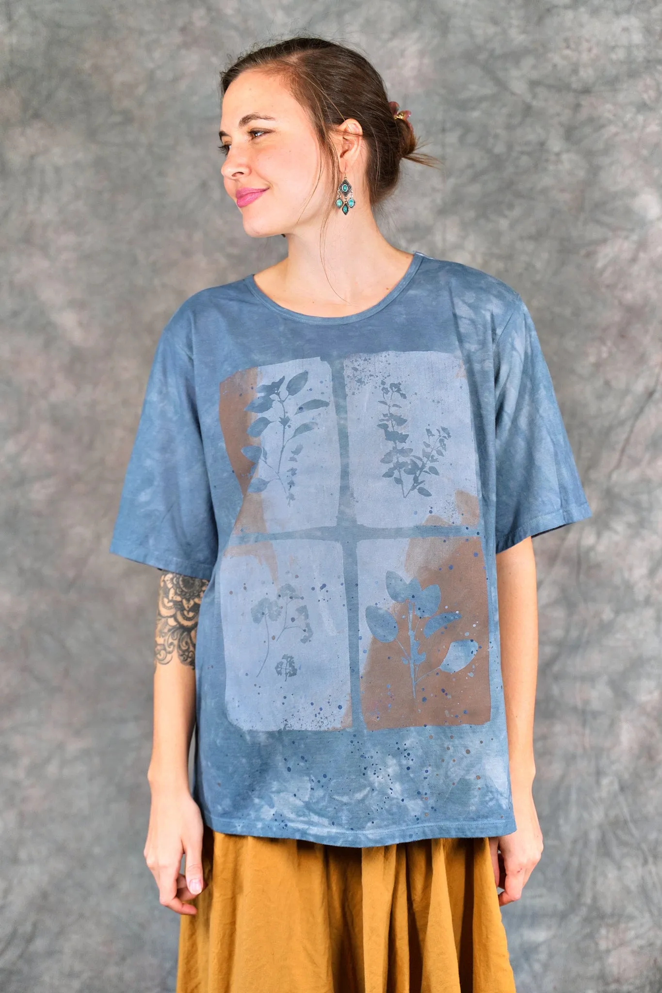 1171HD Fiona Tee  Mottled Blue Sky-P
