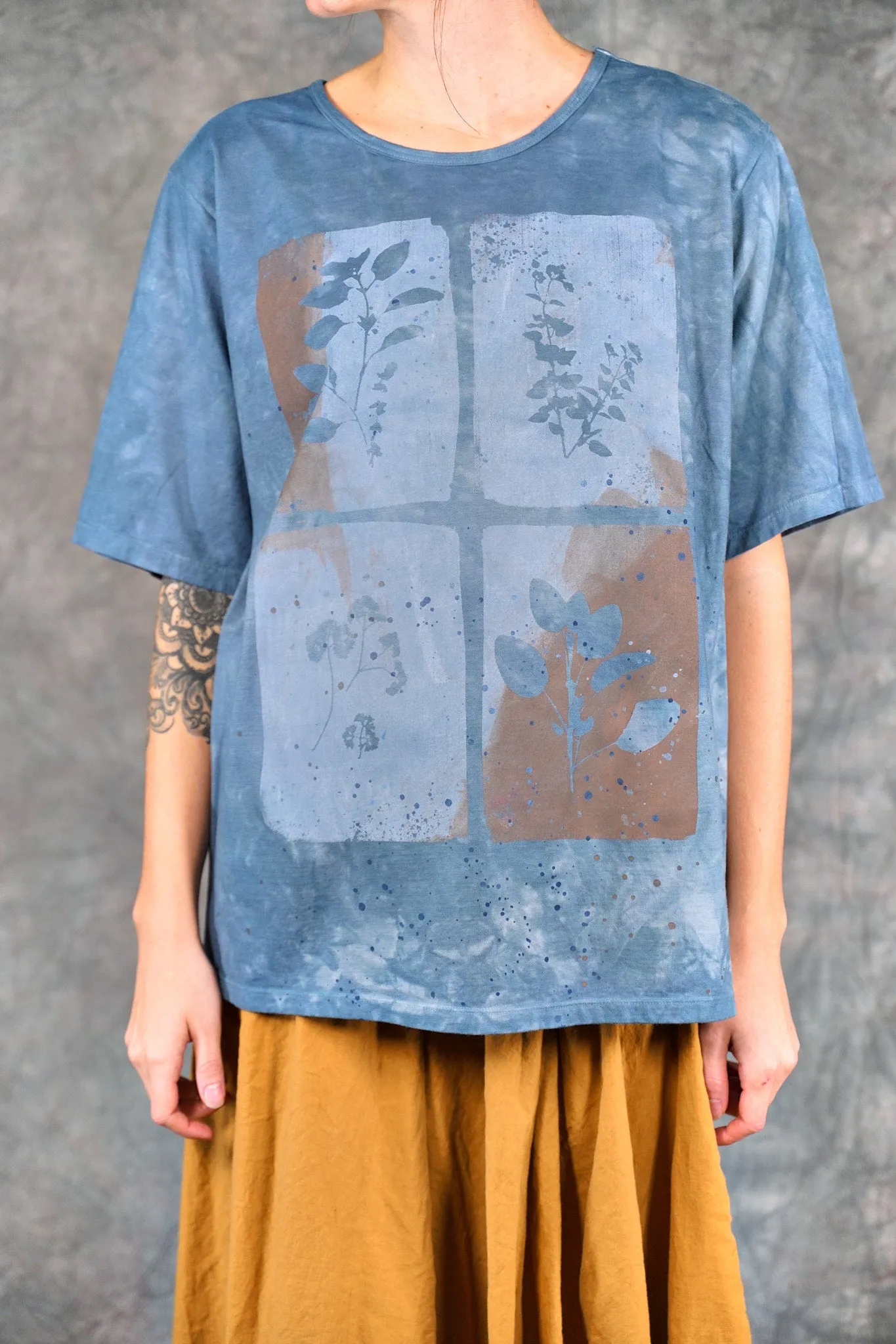 1171HD Fiona Tee  Mottled Blue Sky-P