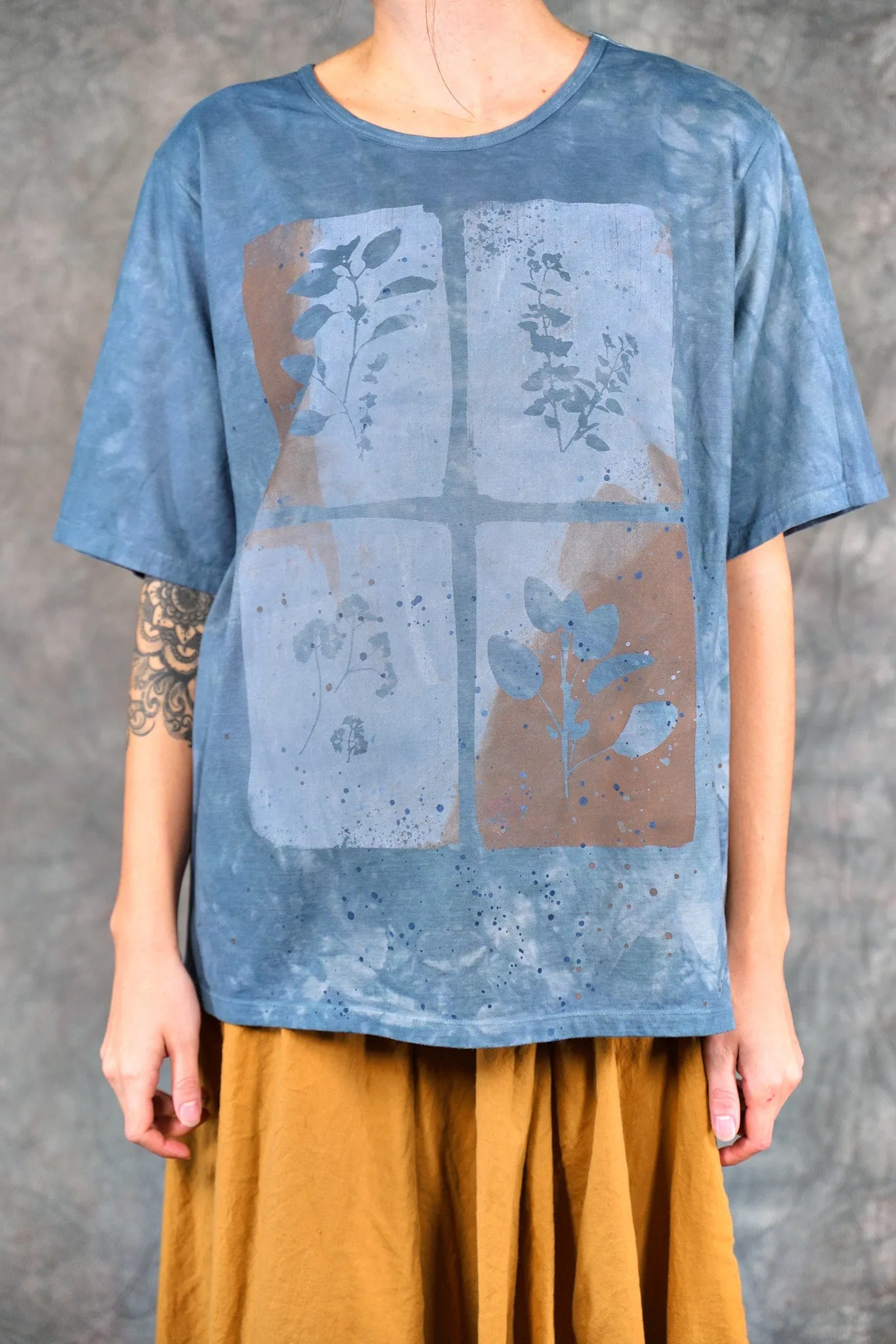 1171HD Fiona Tee  Mottled Blue Sky-P