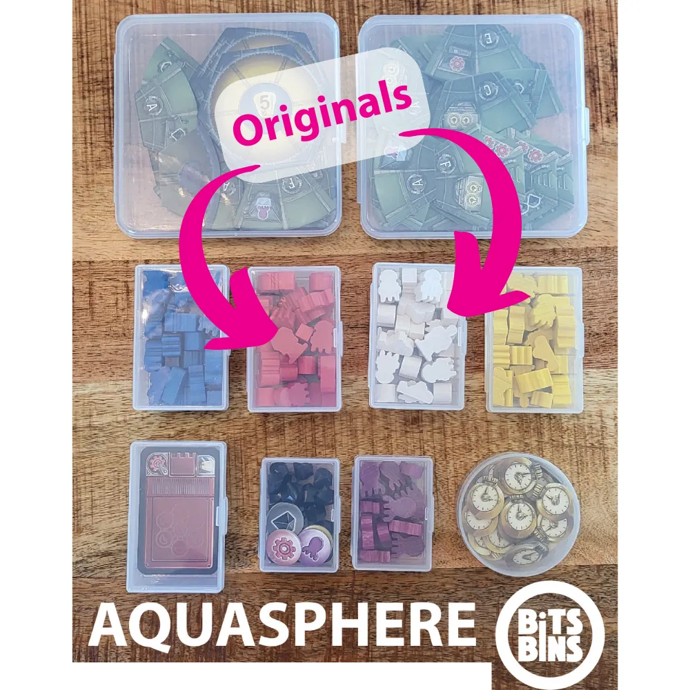 12 BitsBins Original | Containers Measure 3.2 " X 2.1" X 1.2"