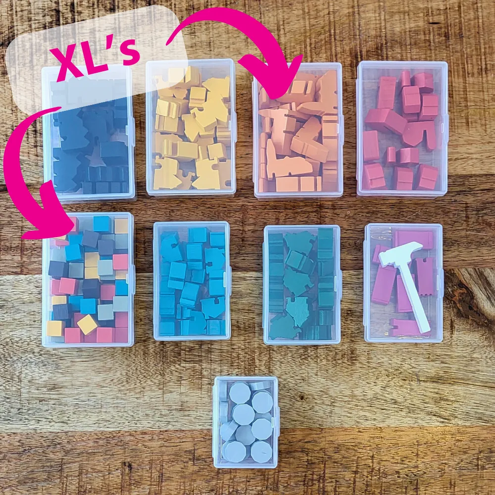 12 BitsBins XL | Containers Measure 3.5" X 2.4" X 1.4"