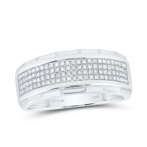 1/3CT-DIA MICRO-PAVE MENS BAND