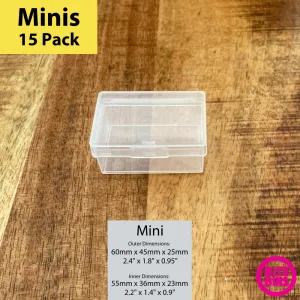 15 BitsBins Mini | Containers Measure 2.4" X 1.8" X 0.95"