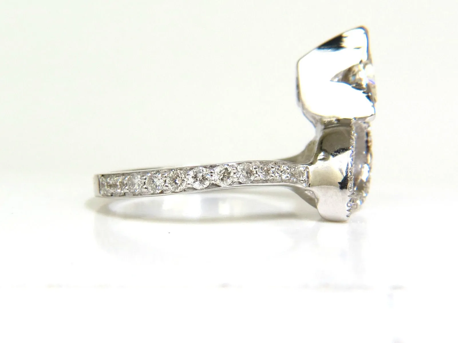 1.56CT TRILLIANT DIAMOND CROSSOVER RING MODERN ERA 14KT