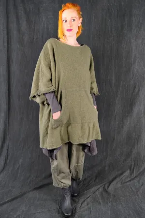 1589 Sherpa Poncho Sage-U