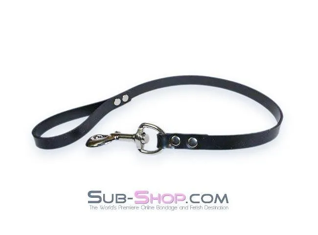 1709A      Rubber Submission Bondage Slave Leash
