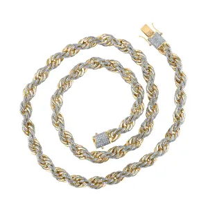 17CTW-DIA CN (8MM) MENS CHAIN (22 INCH)