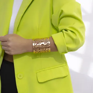 18K Gold-Plated Openwork Wrap Cuff