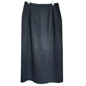 1990s Vintage Pendleton 100% Wool Maxi Pleated Lined Skirt - 8 Tall
