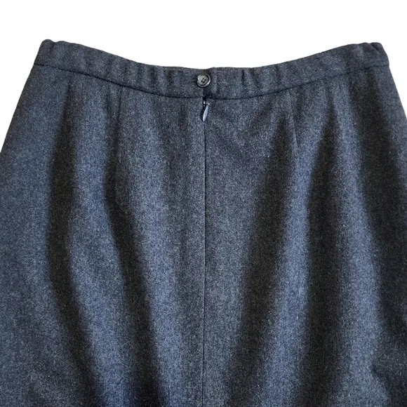 1990s Vintage Pendleton 100% Wool Maxi Pleated Lined Skirt - 8 Tall