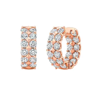 2 Row Bold Diamond Earrings