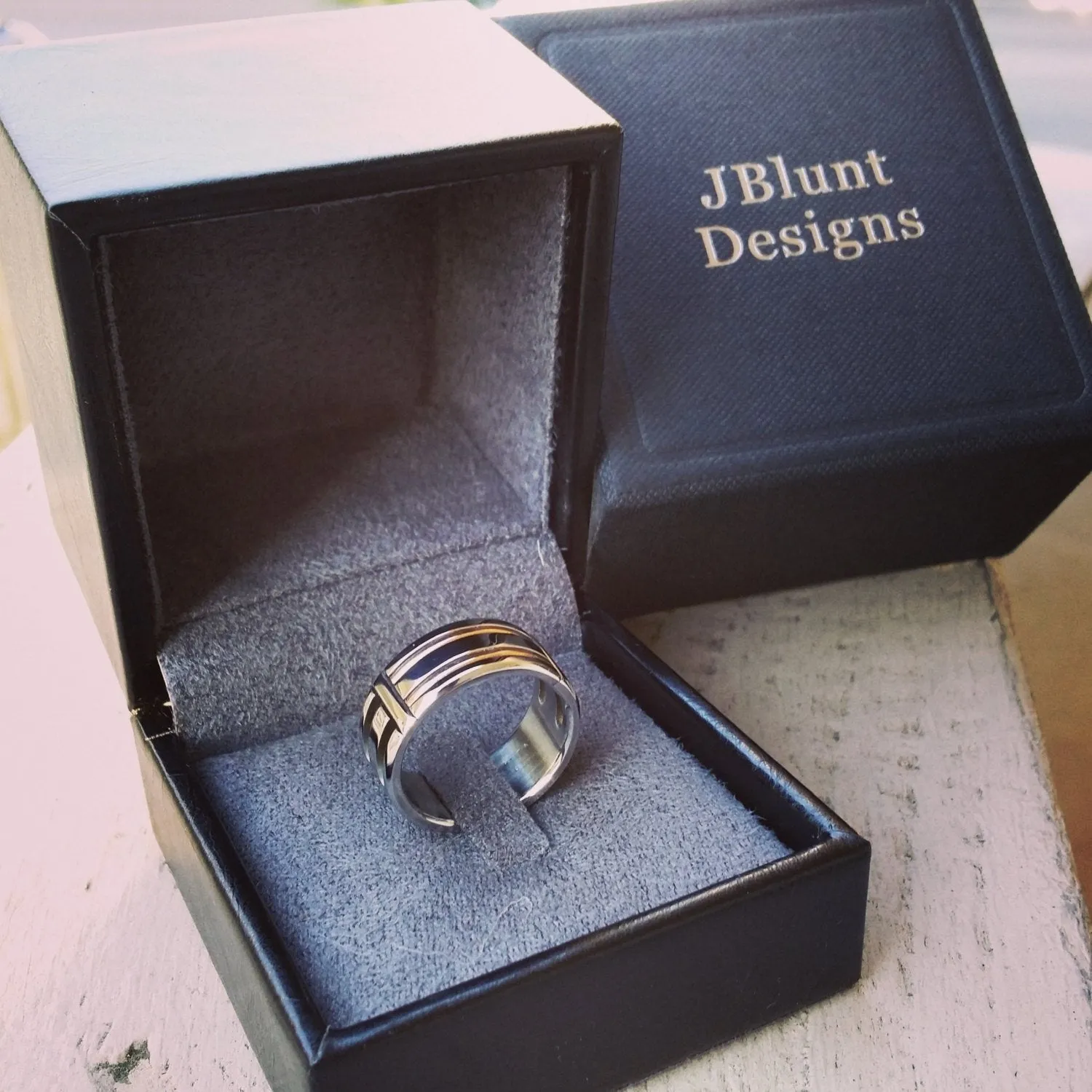 21 "DUPLEX" handmade stainless steel ring (not casted) hypoallergenic mens rings wedding band mens jewelry ring