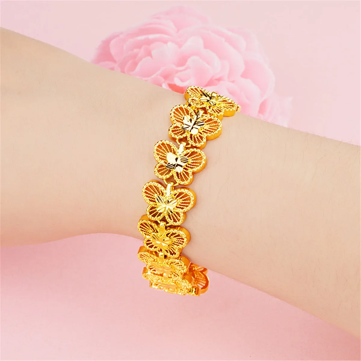 24K Gold-Plated Butterfly Bracelet