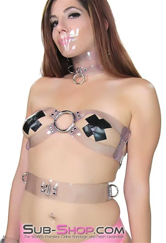 2705A      Clearly Bound Luxe PVC Bondage Belt