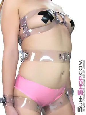 2705A      Clearly Bound Luxe PVC Bondage Belt