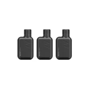 3 x A7 memobottle (Stainless Steel) - Black