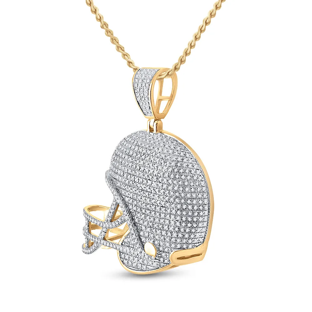 3/4CTW-DIA CN HELMET MENS CHARM