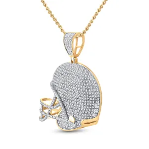 3/4CTW-DIA CN HELMET MENS CHARM