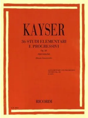 36 ELEMENTARY AND PROGRESSIVE STUDIES OP. 20 Violin Solo