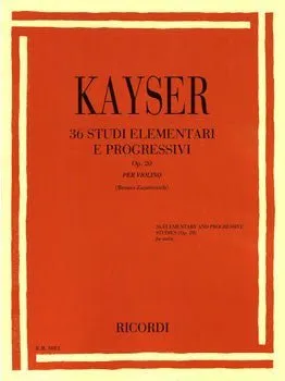36 ELEMENTARY AND PROGRESSIVE STUDIES OP. 20 Violin Solo