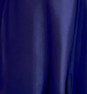 4507- Satin long gown w lace