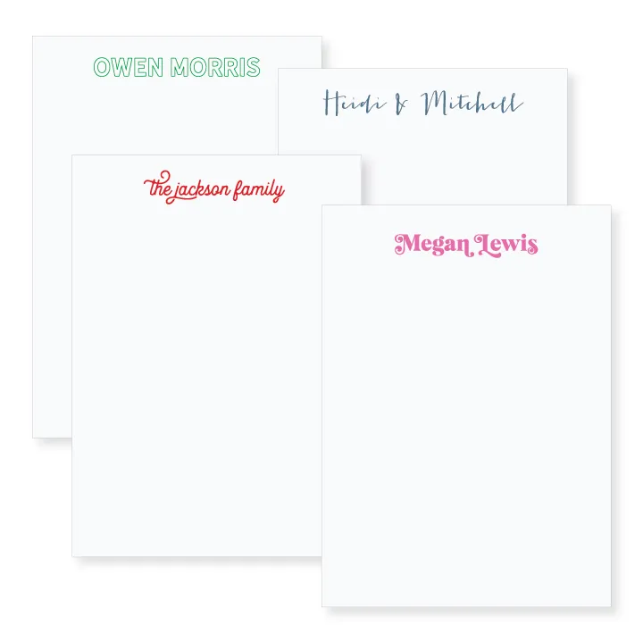 4.5x6.25 Name Notecard // DIY