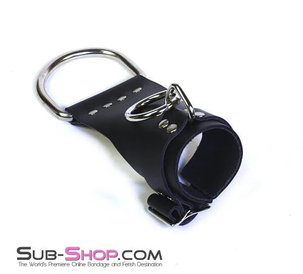 4729A      Suspension Bondage Leather Wrist Cuffs