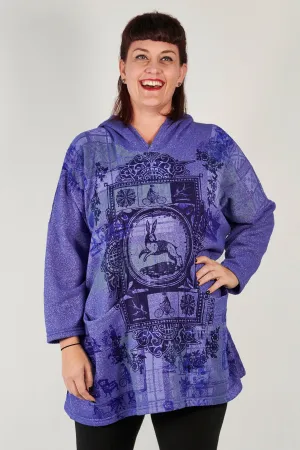 5271 Weekend Pullover Hoodie Blue Spectrum-Printed