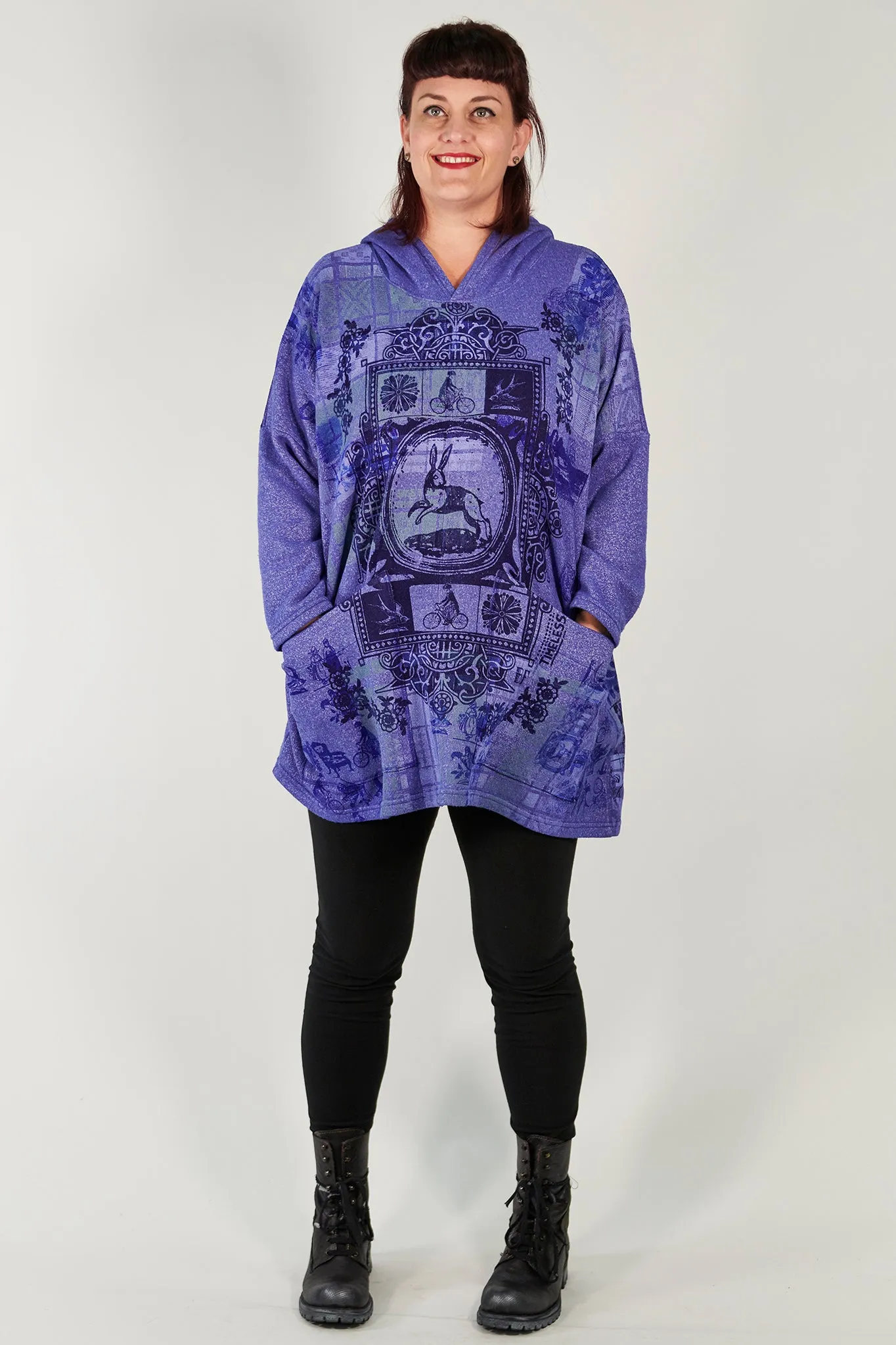 5271 Weekend Pullover Hoodie Blue Spectrum-Printed