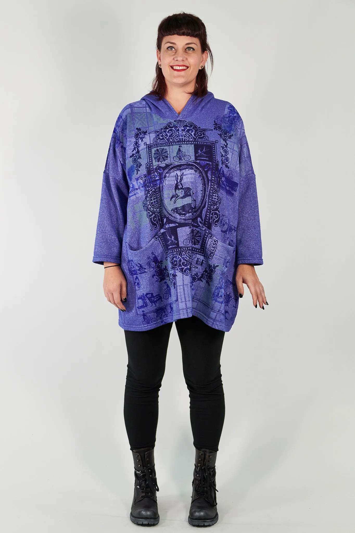 5271 Weekend Pullover Hoodie Blue Spectrum-Printed