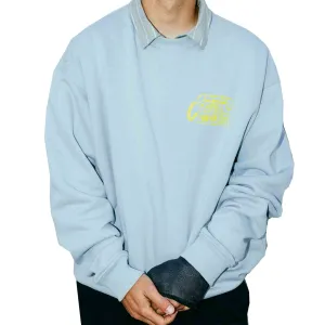 686 X HUF Heavyweight Crew Light Blue