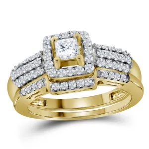 7/8CTW-DIA 1/3CT-CPR BRIDAL SET
