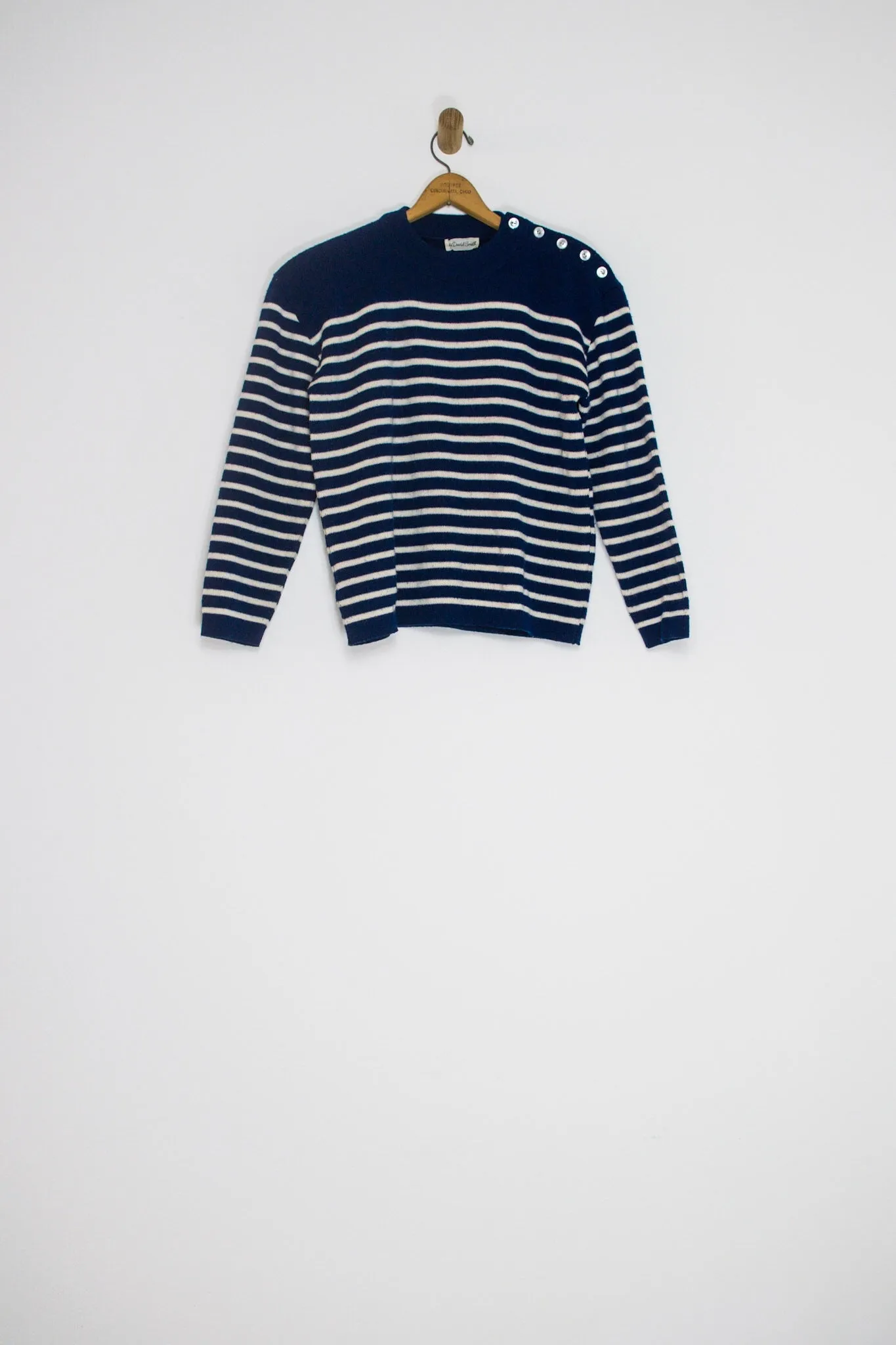 80’s STRIPED PULLOVER SWEATER / SMALL