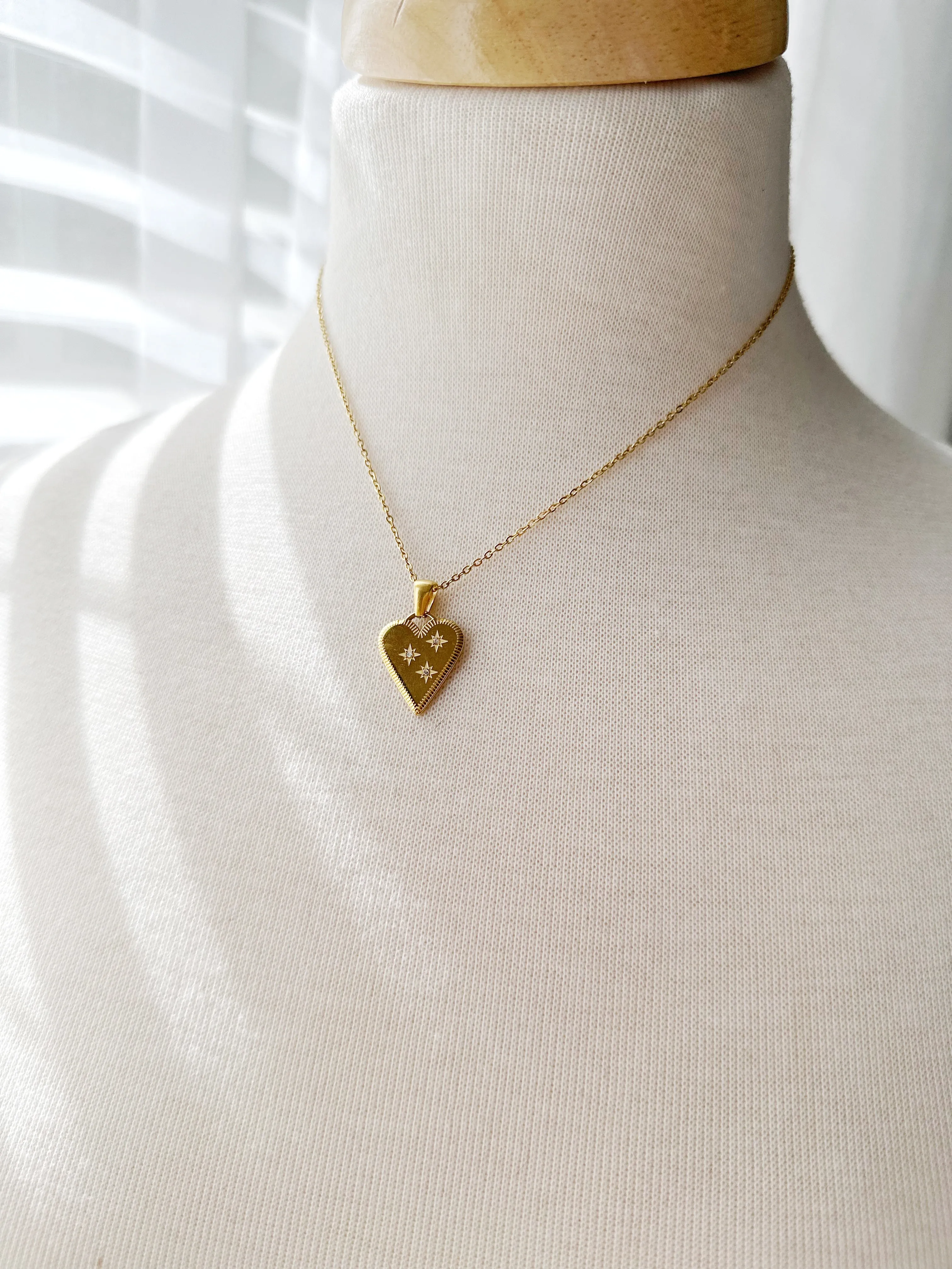 8350JN - Liza Heart Gold Filled Necklace