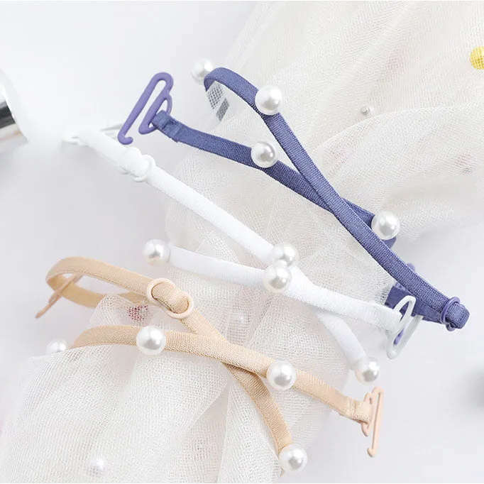 9 Color Pearl Bra Strap