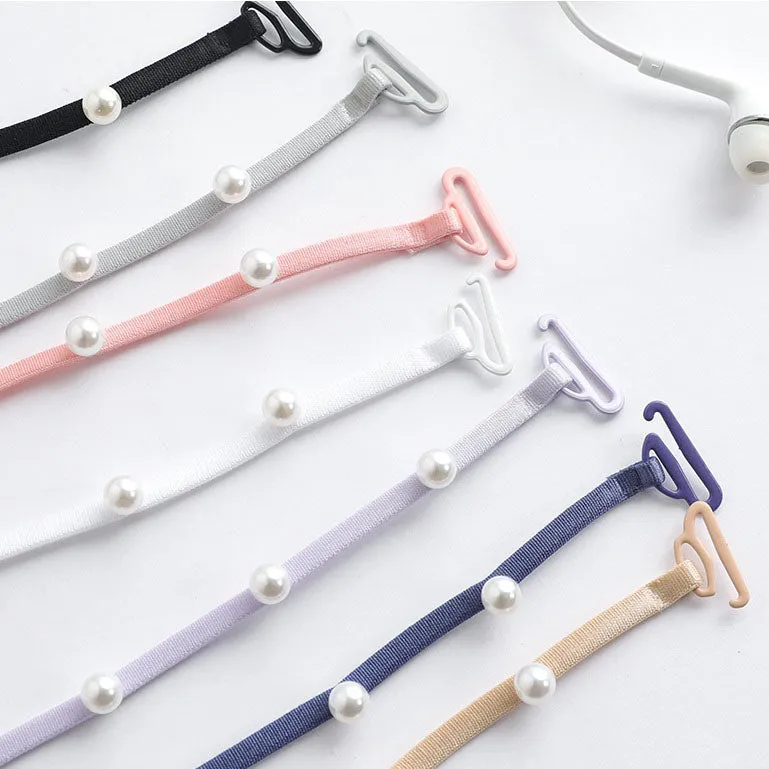 9 Color Pearl Bra Strap