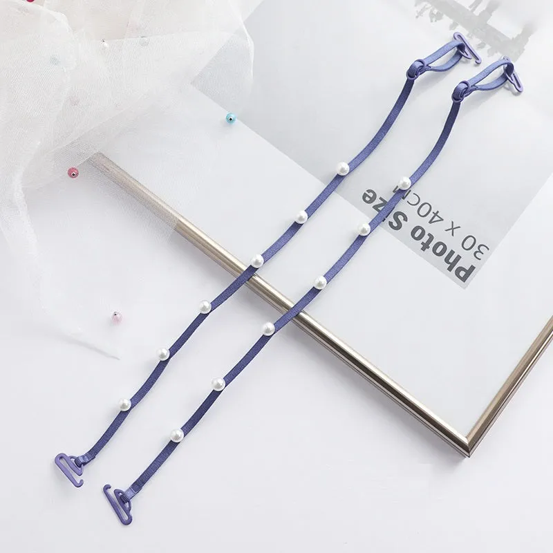 9 Color Pearl Bra Strap