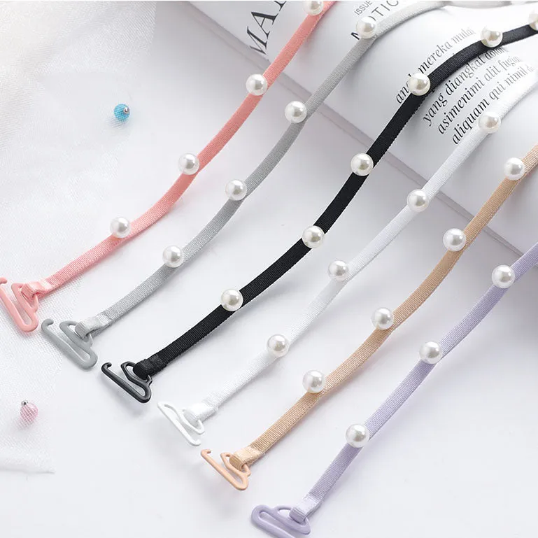 9 Color Pearl Bra Strap